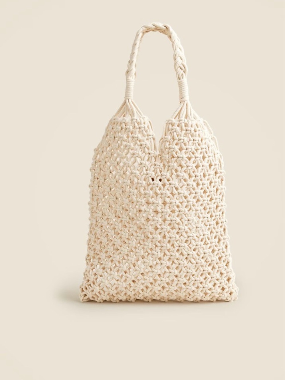 J. Crew Cadiz Hand-Knitted Rope Tote NWT